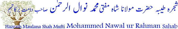 Shajrah Maulana Shah Mufti Nawal ur Rahman Sahab - SilsilaeKamaliya