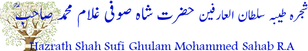 Shajrah Shah Sufi Ghulam Mohammed Sahab (R.A) - SilsilaeKamaliya