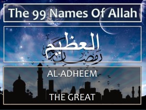 Treatment using name Al-Azeem