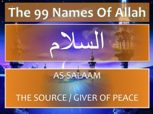 Treatment using name As-Salam