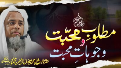 Matloob-e-Mohabbat – The True Object and Reasons of Love – bayan by Hazrat Maulana Shah Fazlur Rahman Mahmood Sahab