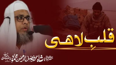 Qalb-e-Lahi – The Heedless Heart – bayan by Hazrat Maulana Shah Fazlur Rahman Mahmood Sahab